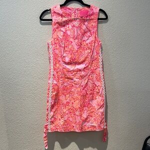 Lily Pulitzer Pink Floral Dress Size 4